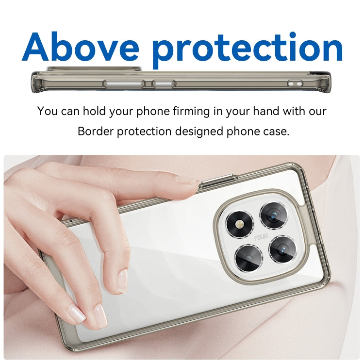 For Redmi Note 14 Pro 5G Colorful Series Acrylic Hybrid TPU Phone Case