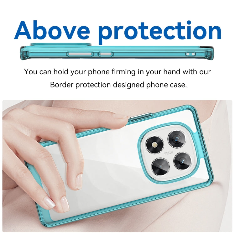 For Redmi Note 14 Pro 5G Colorful Series Acrylic Hybrid TPU Phone Case