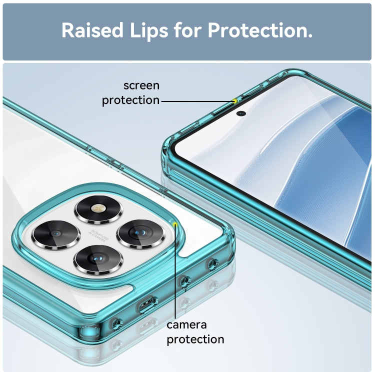 For Redmi Note 14 Pro 5G Colorful Series Acrylic Hybrid TPU Phone Case