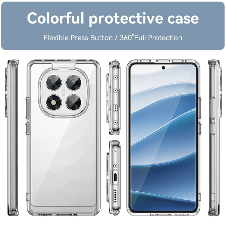 For Redmi Note 14 Pro 5G Colorful Series Acrylic Hybrid TPU Phone Case