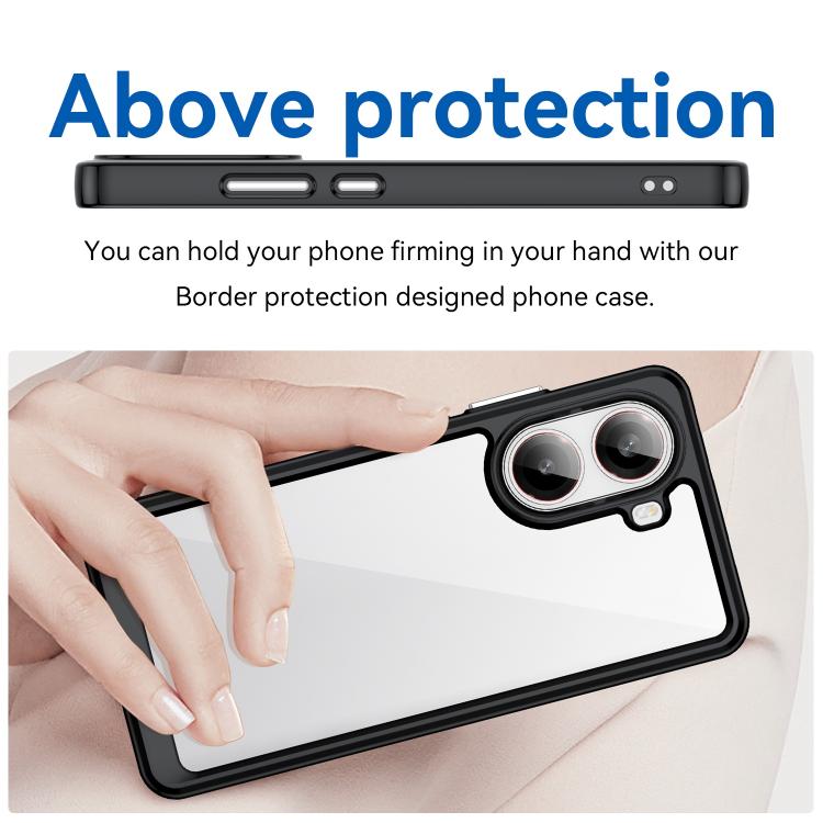 For Redmi Turbo 4 Colorful Series Acrylic Hybrid TPU Phone Case