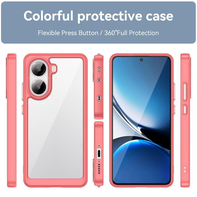 For Redmi Turbo 4 Colorful Series Acrylic Hybrid TPU Phone Case