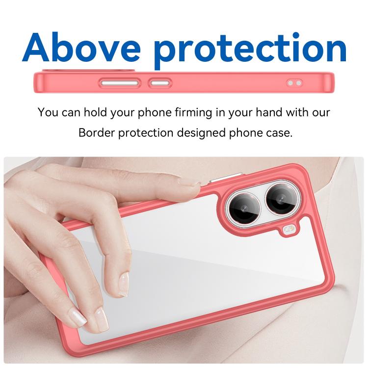For Redmi Turbo 4 Colorful Series Acrylic Hybrid TPU Phone Case