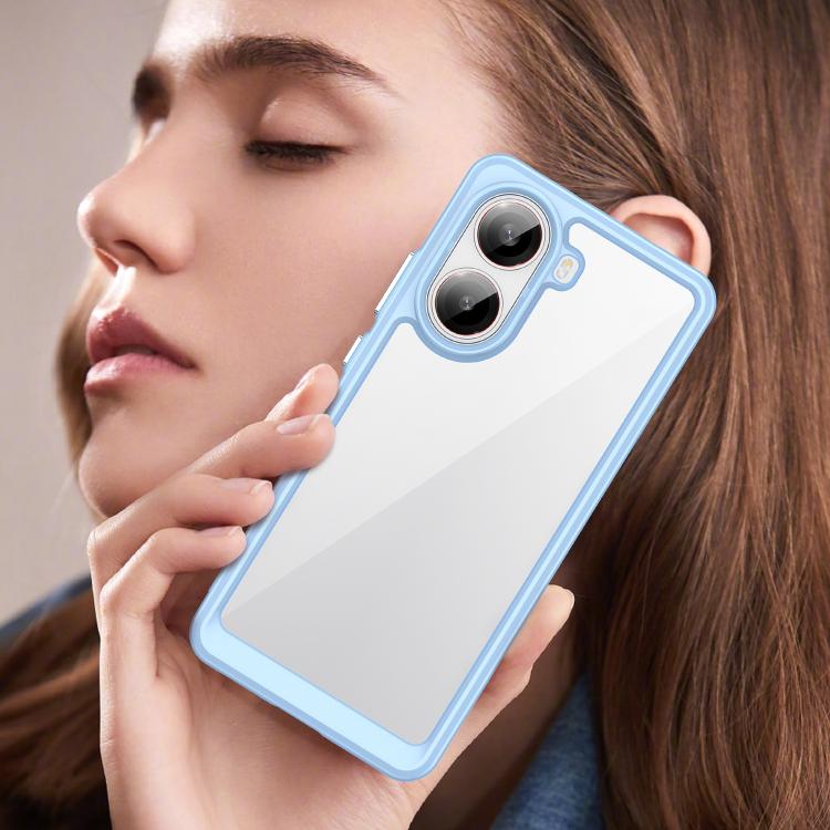 For Redmi Turbo 4 Colorful Series Acrylic Hybrid TPU Phone Case