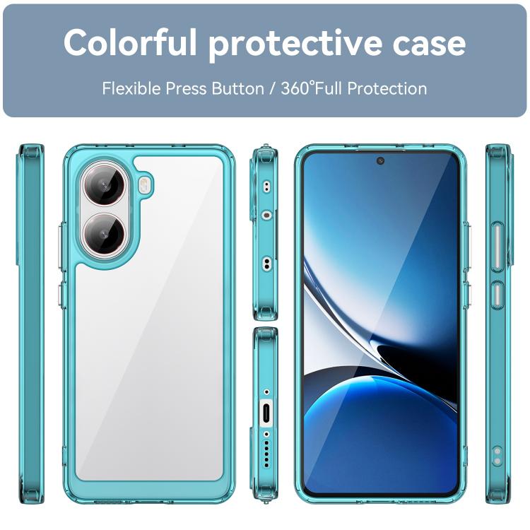 For Redmi Turbo 4 Colorful Series Acrylic Hybrid TPU Phone Case