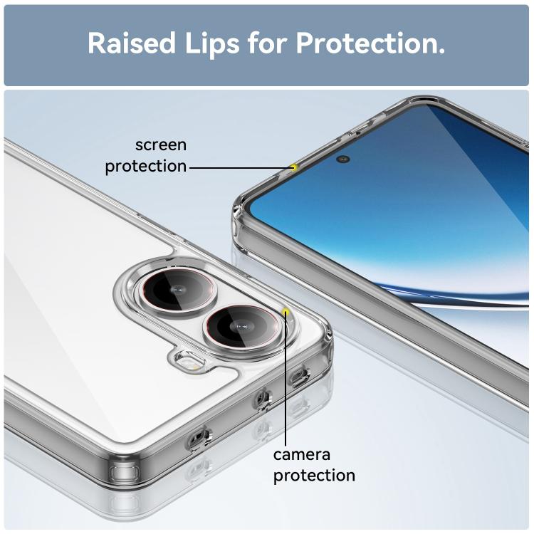 For Redmi Turbo 4 Colorful Series Acrylic Hybrid TPU Phone Case