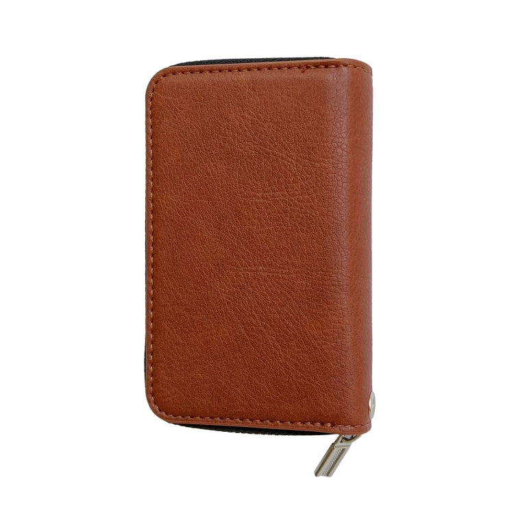 Solid Color 11-cards Zipper Card Bag