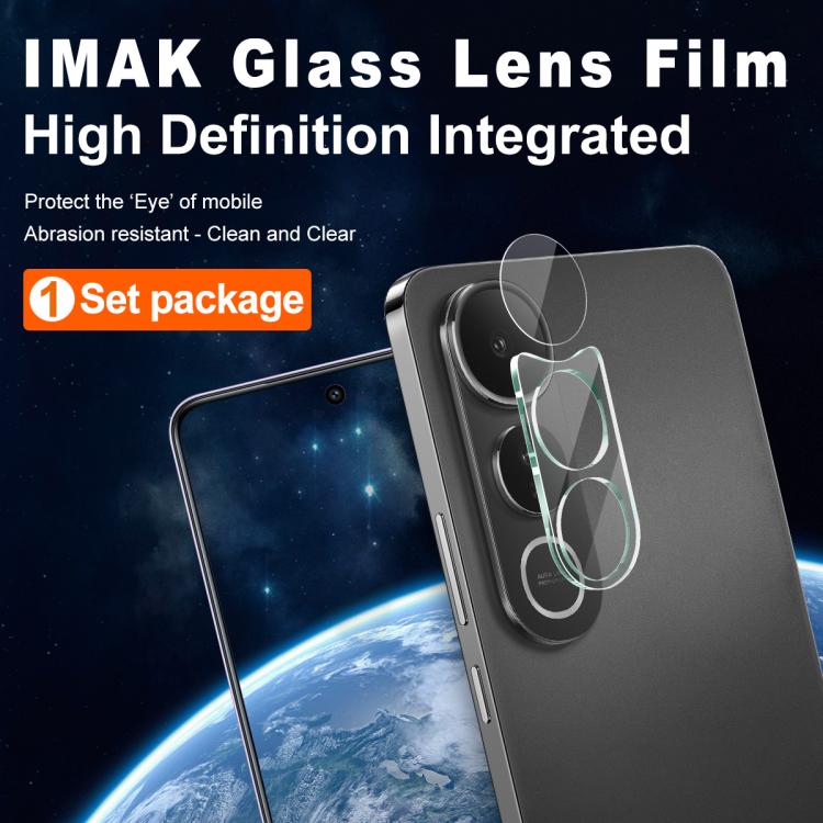 For vivo V50 Lite 5G IMAK Rear Camera Glass Lens Film, 1 Set Package