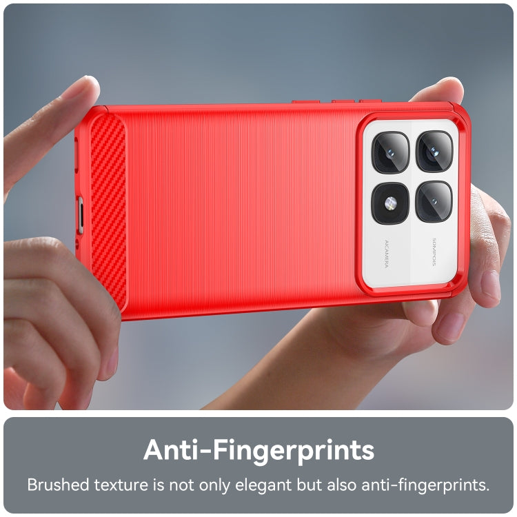 For Xiaomi 14T Carbon Fiber Brushed Texture TPU Phone Case