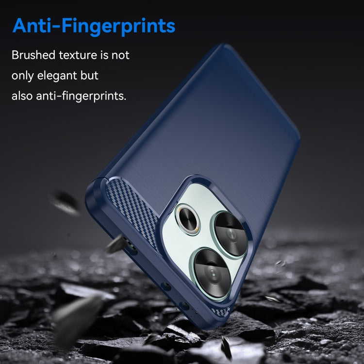 For Xiaomi Poco F6 Carbon Fiber Brushed Texture TPU Phone Case