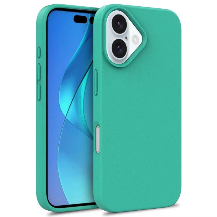 For iPhone 16 Plus Wheat Straw TPU Phone Case