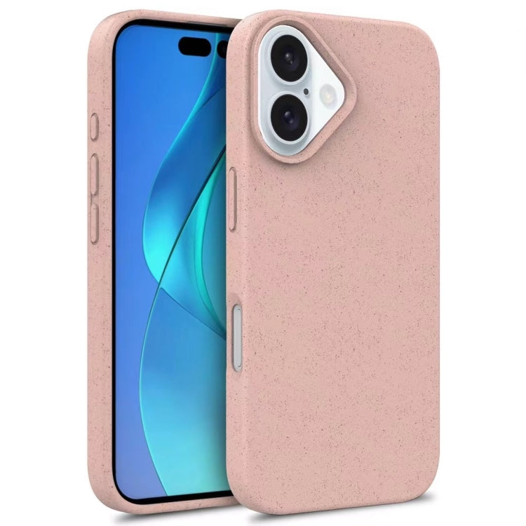 For iPhone 16 Plus Wheat Straw TPU Phone Case