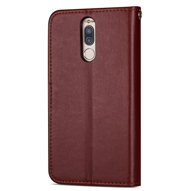 For Huawei Mate 10 Lite Ultra-thin 9 Card Horizontal Flip Leather Case, with Card Slots & Holder & Lanyard