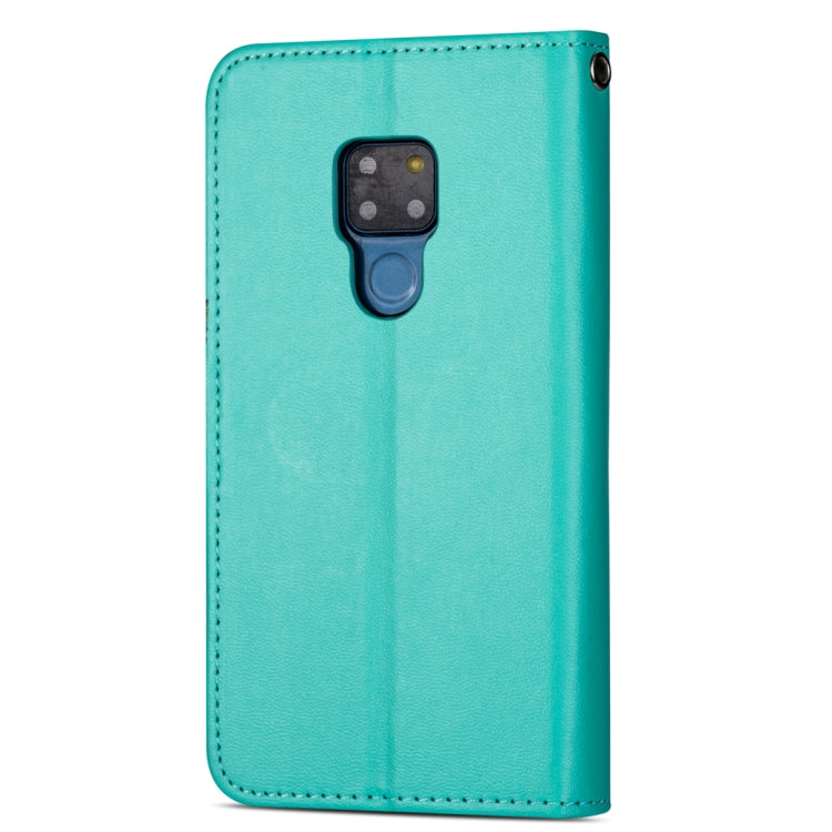For Huawei Mate 20 Ultra-thin 9 Card Horizontal Flip Leather Case, with Card Slots & Holder & Lanyard