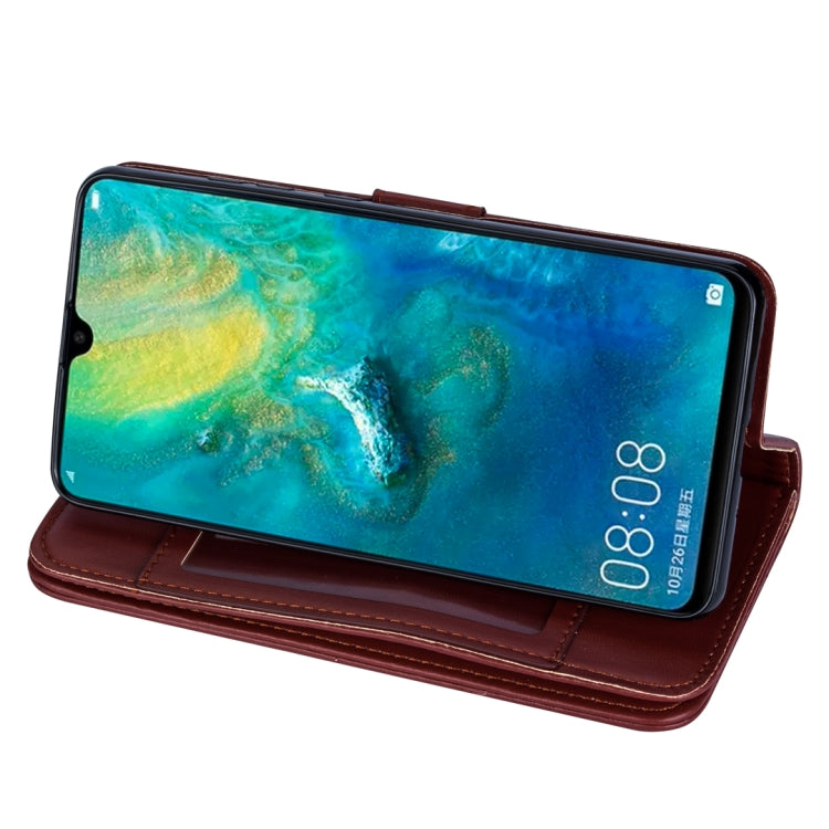 For Huawei Mate 20 Ultra-thin 9 Card Horizontal Flip Leather Case, with Card Slots & Holder & Lanyard