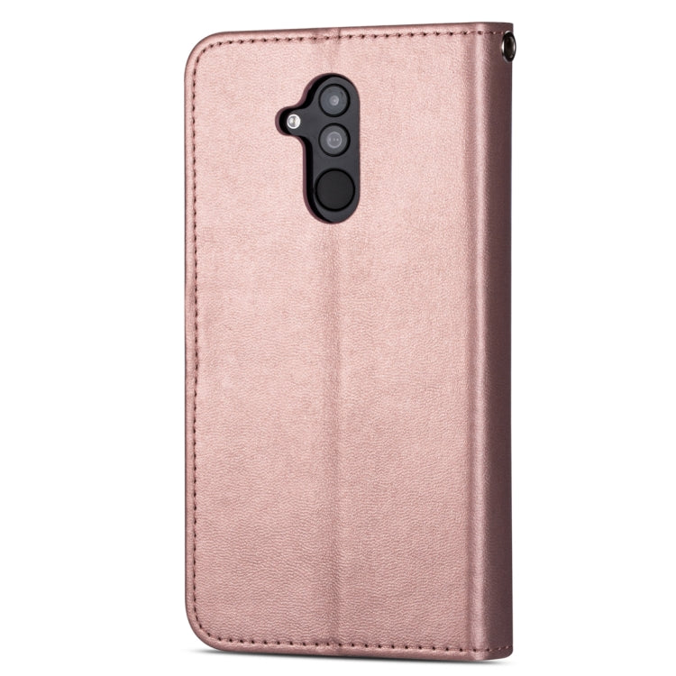 For Huawei Mate 20 Lite Ultra-thin 9 Card Horizontal Flip Leather Case, with Card Slots & Holder & Lanyard
