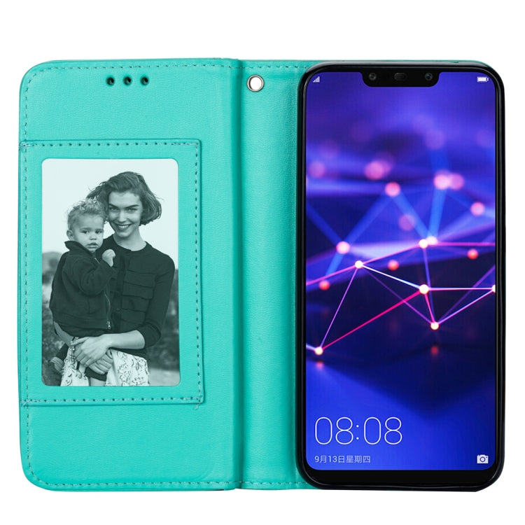 For Huawei Mate 20 Lite Ultra-thin 9 Card Horizontal Flip Leather Case, with Card Slots & Holder & Lanyard