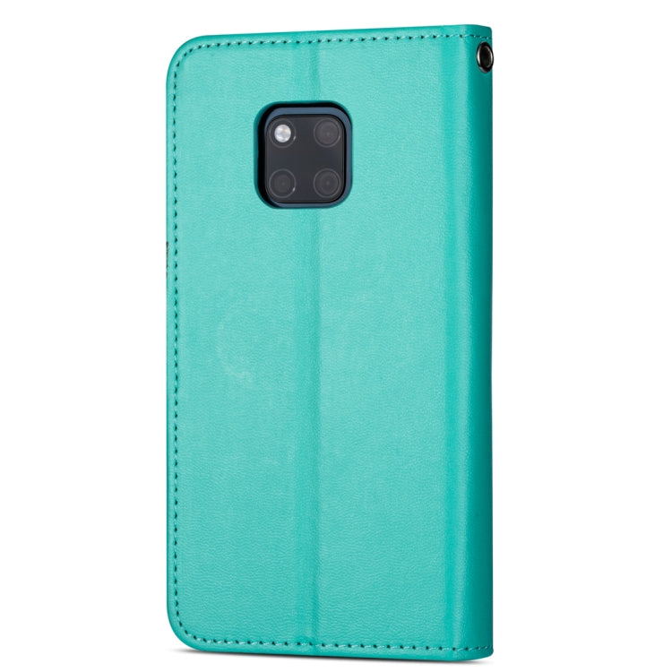 For Huawei Mate 20 Pro Ultra-thin 9 Card Horizontal Flip Leather Case, with Card Slots & Holder & Lanyard