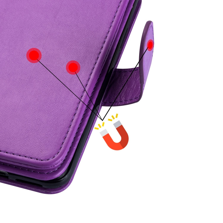 For Huawei Mate 20 Pro Ultra-thin 9 Card Horizontal Flip Leather Case, with Card Slots & Holder & Lanyard