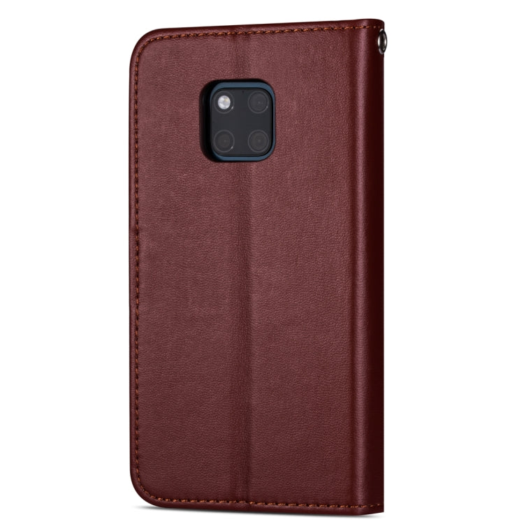 For Huawei Mate 20 Pro Ultra-thin 9 Card Horizontal Flip Leather Case, with Card Slots & Holder & Lanyard