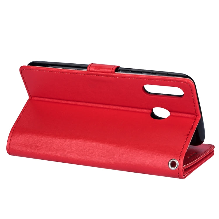 For Huawei P30 Lite Ultra-thin 9 Card Horizontal Flip Leather Case, with Card Slots & Holder & Lanyard