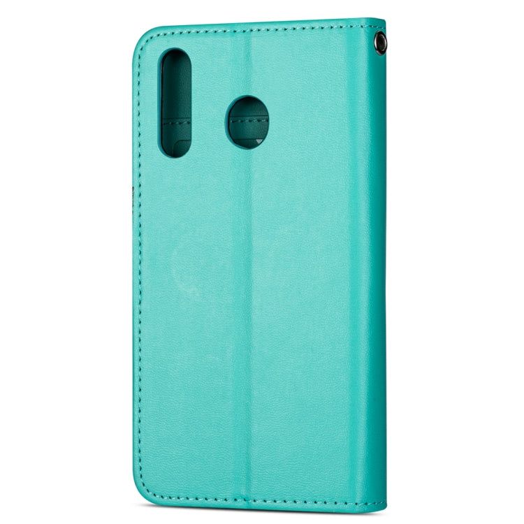 For Huawei P30 Lite Ultra-thin 9 Card Horizontal Flip Leather Case, with Card Slots & Holder & Lanyard