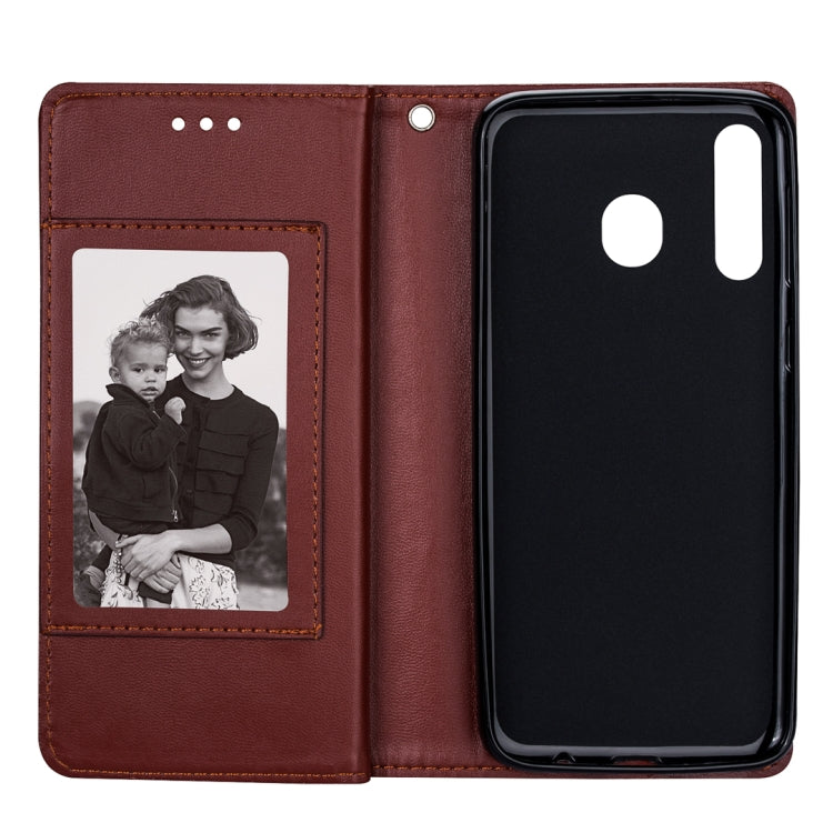 For Huawei P30 Lite Ultra-thin 9 Card Horizontal Flip Leather Case, with Card Slots & Holder & Lanyard