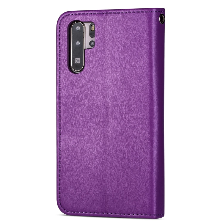 For Huawei P30 Pro Ultra-thin 9 Card Horizontal Flip Leather Case, with Card Slots & Holder & Lanyard