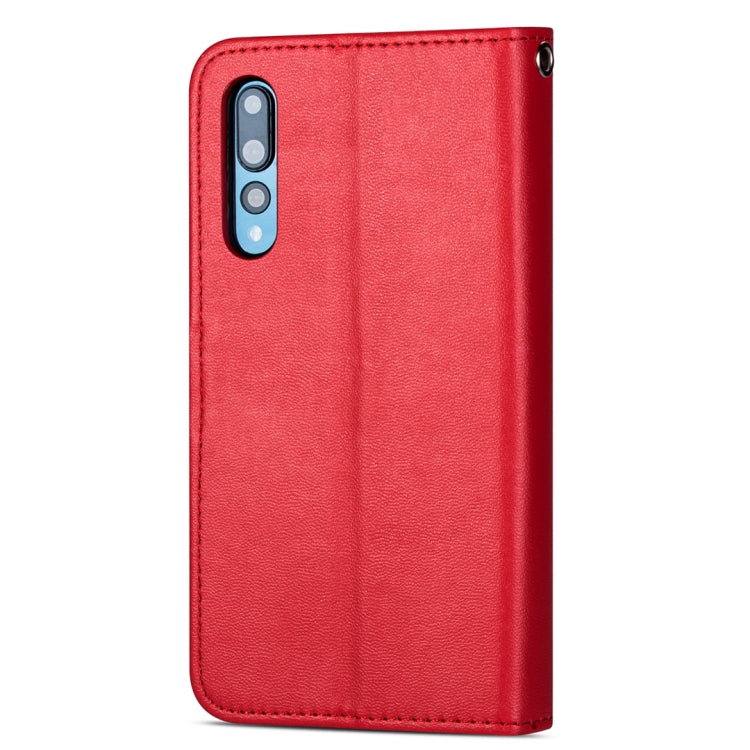 For Huawei P20 Ultra-thin 9 Card Horizontal Flip Leather Case, with Card Slots & Holder & Lanyard