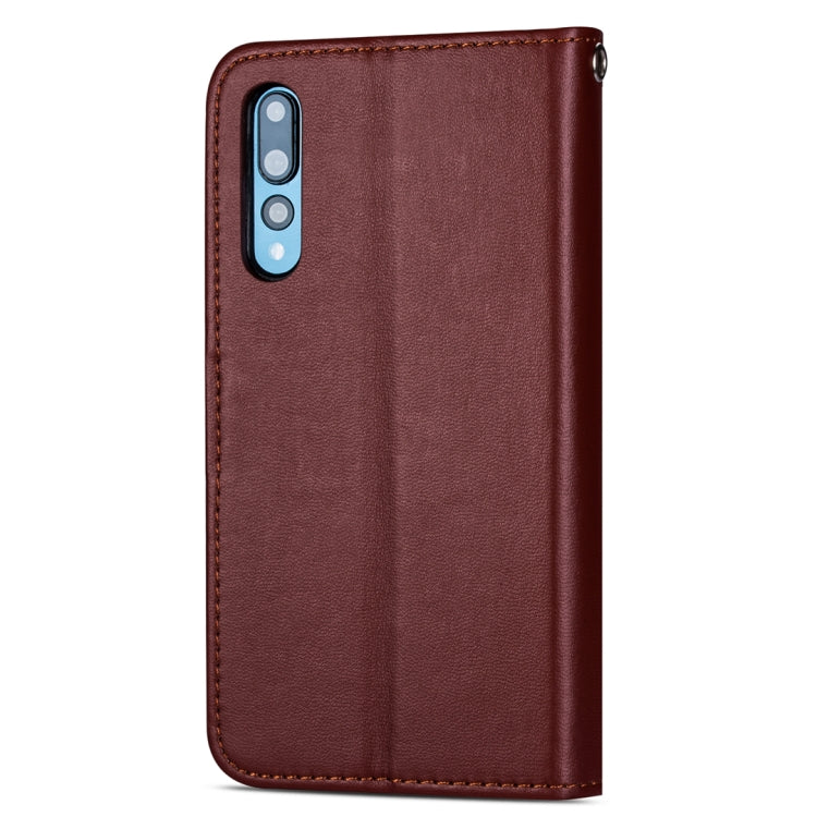 For Huawei P20 Ultra-thin 9 Card Horizontal Flip Leather Case, with Card Slots & Holder & Lanyard