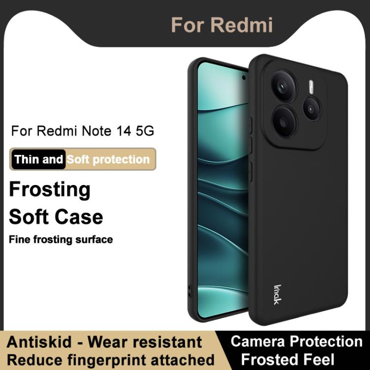 For Redmi Note 14 5G Global IMAK UC-3 Series Shockproof Frosted TPU Phone Case