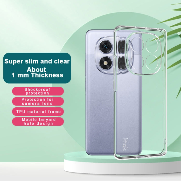 For Redmi Note 14 Pro 5G imak UX-5 Series Super Slim Transparent Shockproof TPU Protective Case - Transparent