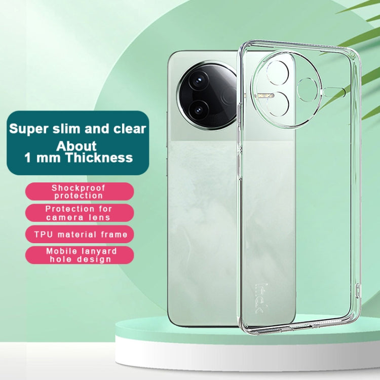 For Redmi K80 5G imak UX-5 Series Super Slim Transparent Shockproof TPU Protective Case - Transparent