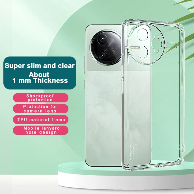 For Redmi K80 Pro 5G imak UX-5 Series Super Slim Transparent Shockproof TPU Protective Case - Transparent