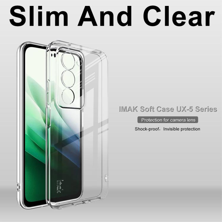 For Redmi 15 5G Global / 15 4G SEA 169.5mm imak UX-5 Series Super Slim Transparent Shockproof TPU Protective Case - Transparent