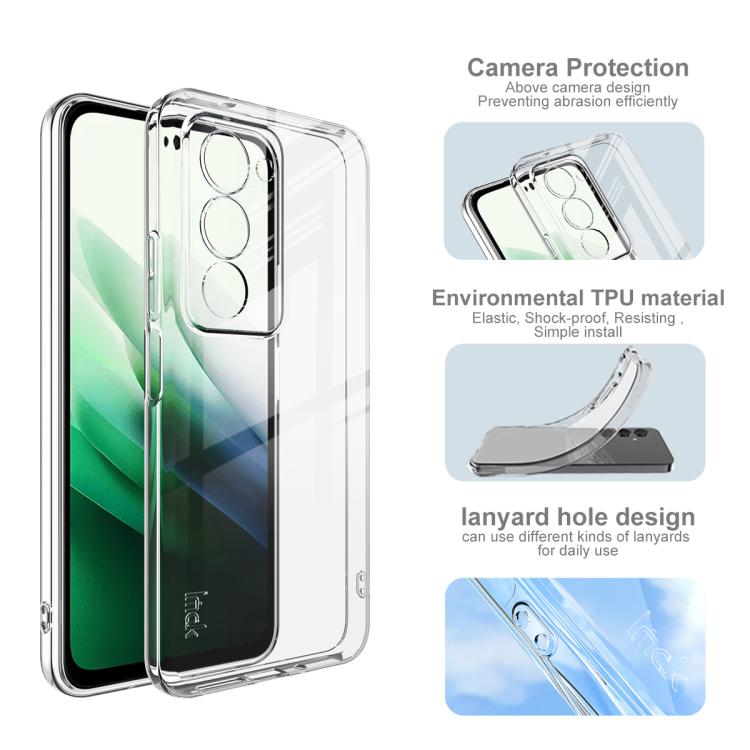 For Redmi 15 5G Global / 15 4G SEA 169.5mm imak UX-5 Series Super Slim Transparent Shockproof TPU Protective Case - Transparent