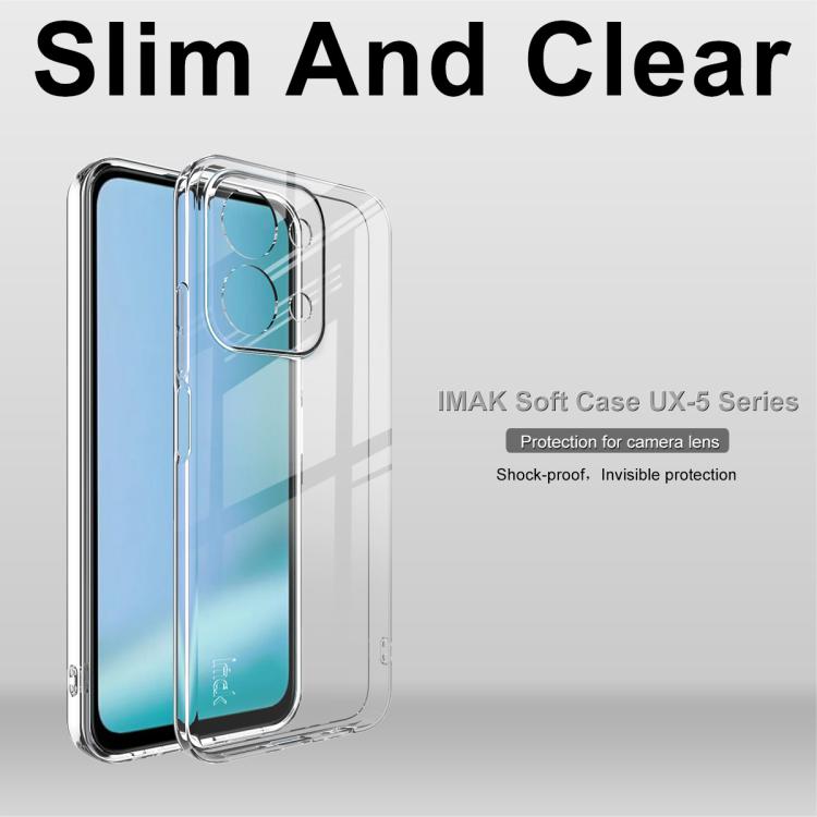 For Redmi 15C 5G/4G Global 171mm/Poco C85 4G imak UX-5 Series Super Slim Transparent Shockproof TPU Protective Case - Transparent