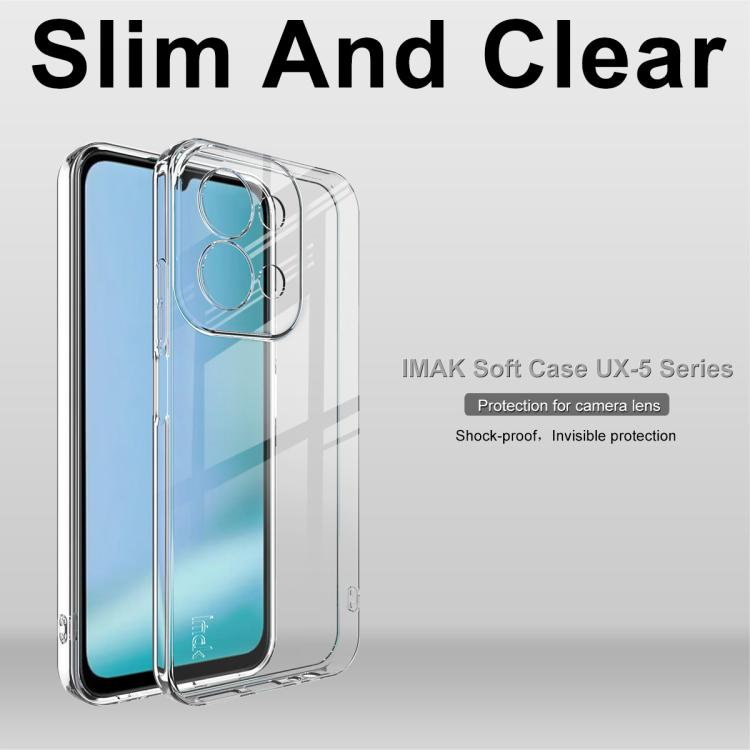 For Redmi 15C 5G/4G EU 173mm/Poco C85 5G imak UX-5 Series Super Slim Transparent Shockproof TPU Protective Case - Transparent