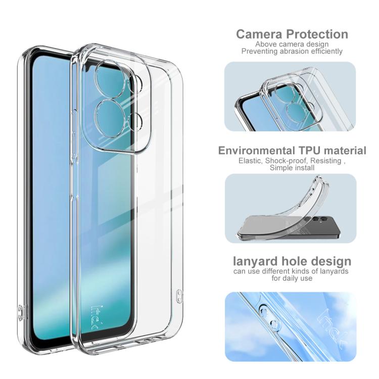 For Redmi 15C 5G/4G EU 173mm/Poco C85 5G imak UX-5 Series Super Slim Transparent Shockproof TPU Protective Case - Transparent