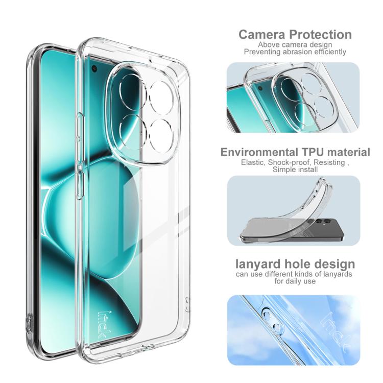 For Redmi Note 15 Pro+ 5G Global 163.3mm imak UX-5 Series Super Slim Transparent Shockproof TPU Protective Case - Transparent