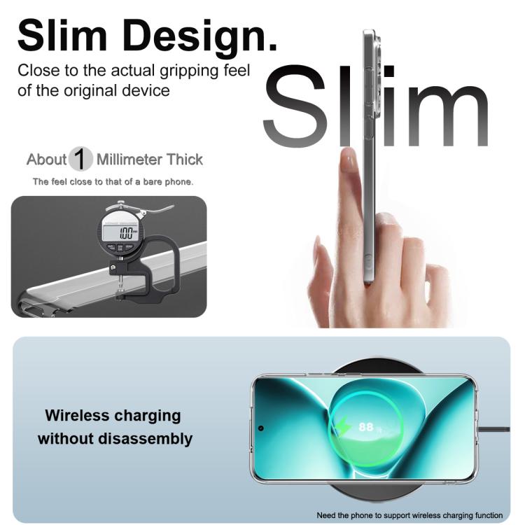 For Redmi Note 15 Pro+ 5G Global 163.3mm imak UX-5 Series Super Slim Transparent Shockproof TPU Protective Case - Transparent