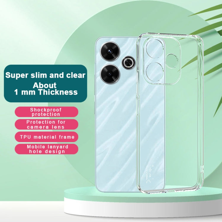 For Xiaomi POCO M6 4G imak UX-5 Series Super Slim Transparent Shockproof TPU Protective Case - Transparent