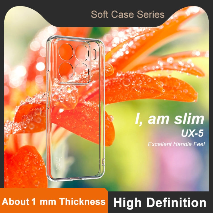 For Xiaomi 15 Pro imak UX-5 Series Super Slim Transparent Shockproof TPU Protective Case - Transparent