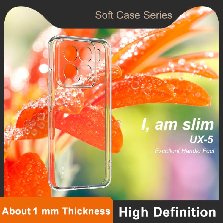For Xiaomi 15 imak UX-5 Series Super Slim Transparent Shockproof TPU Protective Case - Transparent
