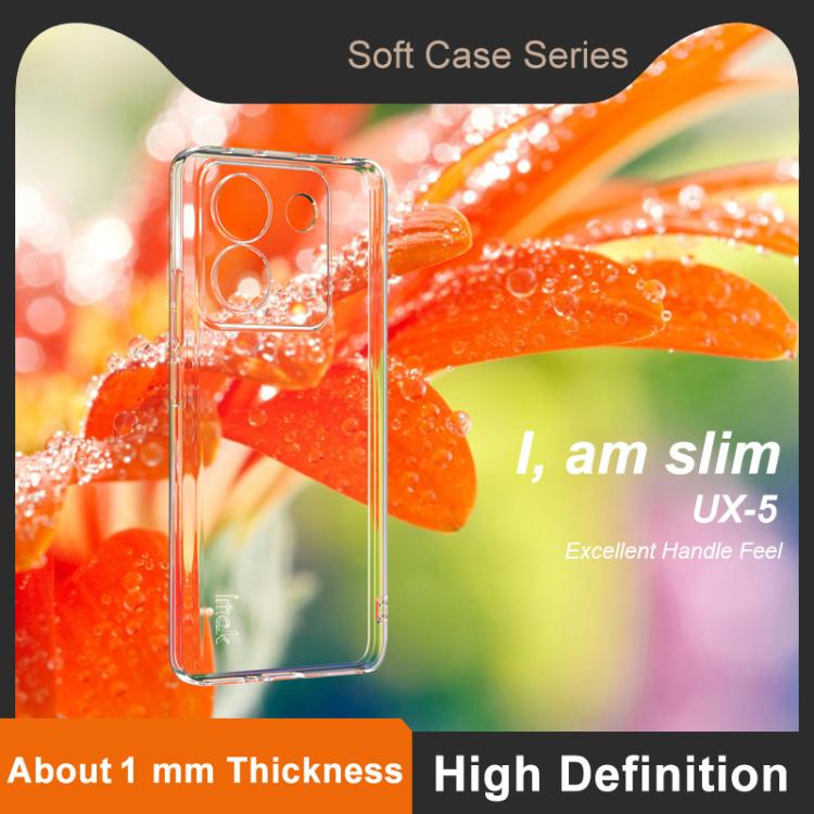 For Xiaomi POCO M7 Pro 5G imak UX-5 Series Super Slim Transparent Shockproof TPU Protective Case - Transparent