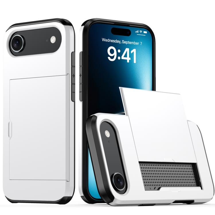 For iPhone Air Shockproof Armor Phone Case with Card Slot