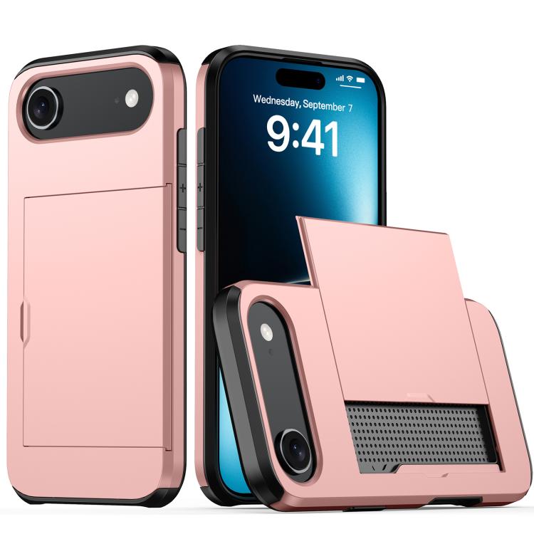 For iPhone Air Shockproof Armor Phone Case with Card Slot