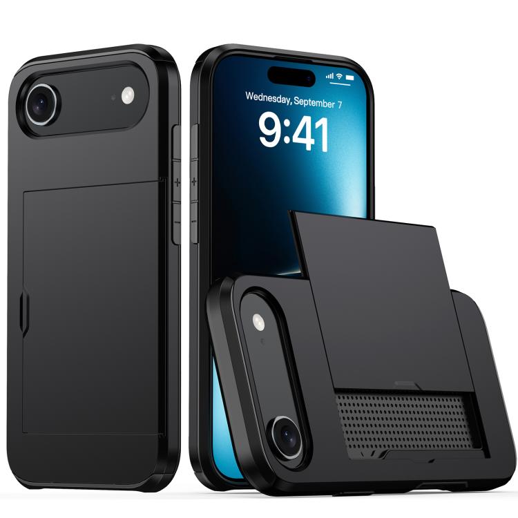 For iPhone Air Shockproof Armor Phone Case with Card Slot