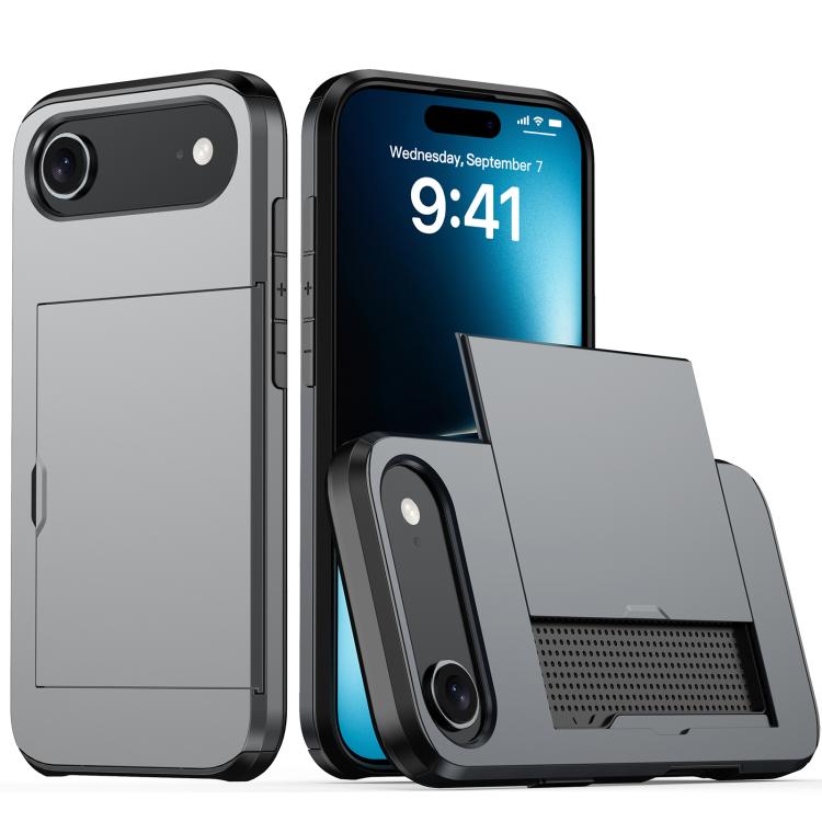For iPhone Air Shockproof Armor Phone Case with Card Slot