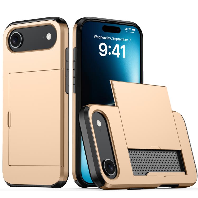 For iPhone Air Shockproof Armor Phone Case with Card Slot